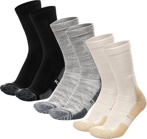 جوارب صوف ميرينو من Merino.tech للنساء والرجال - جوارب صوف ميرينو للتنزه سيرًا على الأقدام بنمط طاقم in Kuwait