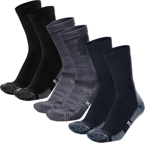 جوارب صوف ميرينو من Merino.tech للنساء والرجال - جوارب صوف ميرينو للتنزه سيرًا على الأقدام بنمط طاقم in Kuwait