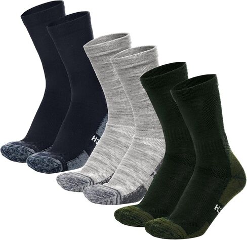 جوارب صوف ميرينو من Merino.tech للنساء والرجال - جوارب صوف ميرينو للتنزه سيرًا على الأقدام بنمط طاقم in Kuwait