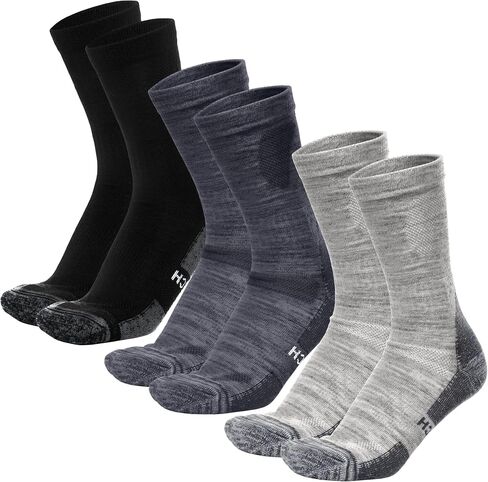 جوارب صوف ميرينو من Merino.tech للنساء والرجال - جوارب صوف ميرينو للتنزه سيرًا على الأقدام بنمط طاقم in Kuwait