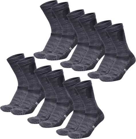 جوارب صوف ميرينو من Merino.tech للنساء والرجال - جوارب صوف ميرينو للتنزه سيرًا على الأقدام بنمط طاقم in Kuwait