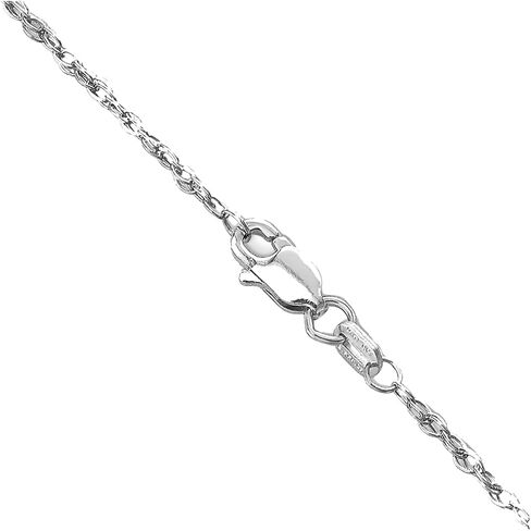 Roy Rose Jewelry Baby Rope Pendant Chain - 14K Yellow or White Gold - 0.8m and 1.3mm widths - 14", 16", 18", 20", 22", 24", 26", 30" Lengths in Kuwait