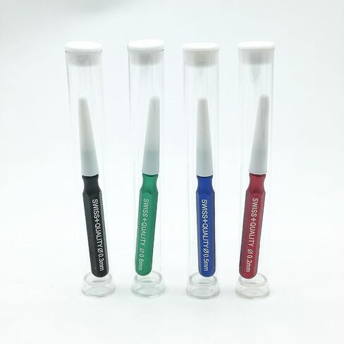 4Pcs Metal Watch Oiler Oil Pen,Watch Oil Kit,Watch Repair Tool Kit for Watchmaker Workers,4 Different Size 0.2/0.3/0.5/0.6MM Aluminum Handle in Saudi Arabia