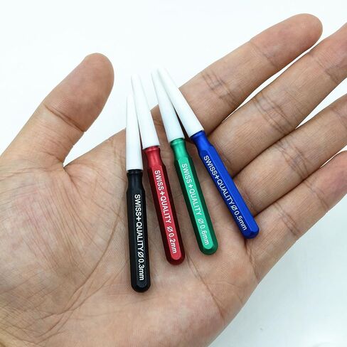 4Pcs Metal Watch Oiler Oil Pen,Watch Oil Kit,Watch Repair Tool Kit for Watchmaker Workers,4 Different Size 0.2/0.3/0.5/0.6MM Aluminum Handle in Saudi Arabia