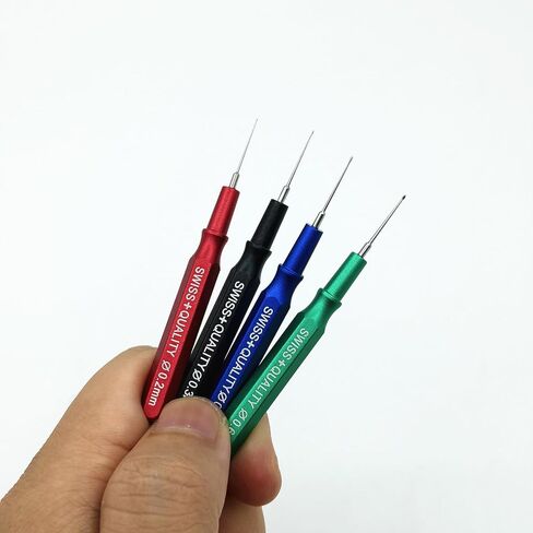 4Pcs Metal Watch Oiler Oil Pen,Watch Oil Kit,Watch Repair Tool Kit for Watchmaker Workers,4 Different Size 0.2/0.3/0.5/0.6MM Aluminum Handle in Saudi Arabia