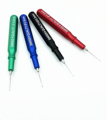 4Pcs Metal Watch Oiler Oil Pen,Watch Oil Kit,Watch Repair Tool Kit for Watchmaker Workers,4 Different Size 0.2/0.3/0.5/0.6MM Aluminum Handle in Saudi Arabia