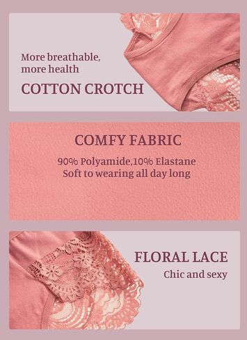 Sexy Panties For Women Breifs Underwear Women Cheeky Panties High Waisted Sexy Lace Womens Granny Underpants Pack in Saudi Arabia