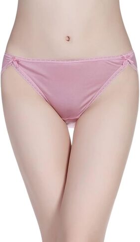 Forever Angel Women's 100% Silk Knitted Lace Bikini Panties in Saudi Arabia