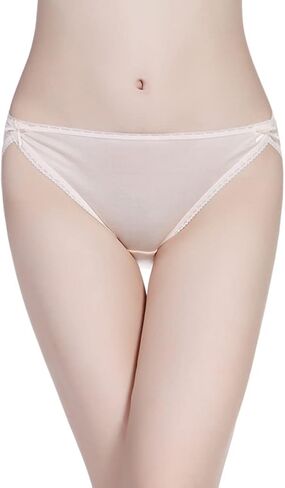 Forever Angel Women's 100% Silk Knitted Lace Bikini Panties in Saudi Arabia