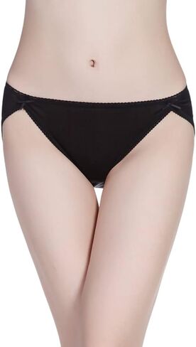 Forever Angel Women's 100% Silk Knitted Lace Bikini Panties in Saudi Arabia