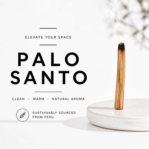 TruEnergy Palo Santo Sticks from Peru – 6 Premium Smudge Sticks (Approx. 60g) | Slow Burn Sustainably Harvested Holy Wood for Cleansing, Meditation, Reiki, Yoga & Home Fragrance - 6 Pack in Saudi Arabia