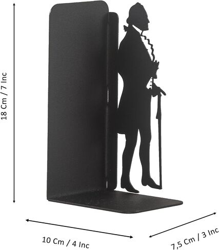George Washington and Abraham Lincoln Bookends, American Icons Themed Book Stand, Decorative Greatest President Bookend, Presidential Silhouette Book Ends, Historical American Leaders Metal Bookend in Saudi Arabia