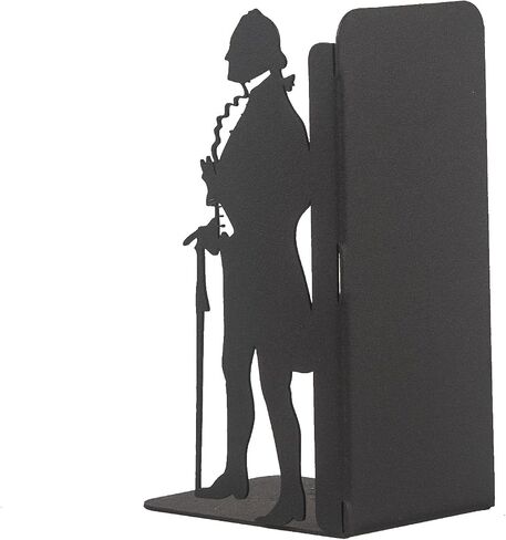 George Washington and Abraham Lincoln Bookends, American Icons Themed Book Stand, Decorative Greatest President Bookend, Presidential Silhouette Book Ends, Historical American Leaders Metal Bookend in Saudi Arabia