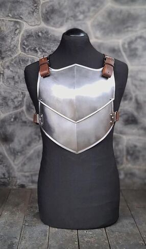درع الصدر الفولاذي المصنوع يدويًا من العصور الوسطى LARP & Cosplay Cuirass، درع جسم الفايكنج، زي معرض عصر النهضة، لوحة صدر المحارب الخيالي، معدات SCA، درع الفارس، زي لعب الأدوار in Kuwait