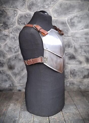 درع الصدر الفولاذي المصنوع يدويًا من العصور الوسطى LARP & Cosplay Cuirass، درع جسم الفايكنج، زي معرض عصر النهضة، لوحة صدر المحارب الخيالي، معدات SCA، درع الفارس، زي لعب الأدوار in Kuwait