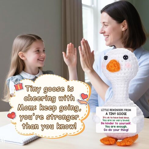 Positive Goose Teen Girl Gifts Trendy Stuff Birthday Back to School Gifts for Students Girls Appreciation Gift for Nurse Teacher Stress Relief Gift for Coworker Friend, Cute Cheer Support Goose Decor in Saudi Arabia