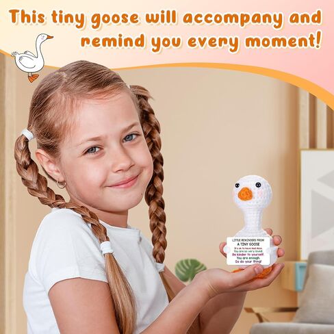 Positive Goose Teen Girl Gifts Trendy Stuff Birthday Back to School Gifts for Students Girls Appreciation Gift for Nurse Teacher Stress Relief Gift for Coworker Friend, Cute Cheer Support Goose Decor in Saudi Arabia