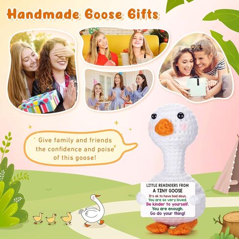 Positive Goose Teen Girl Gifts Trendy Stuff Birthday Back to School Gifts for Students Girls Appreciation Gift for Nurse Teacher Stress Relief Gift for Coworker Friend, Cute Cheer Support Goose Decor in Saudi Arabia