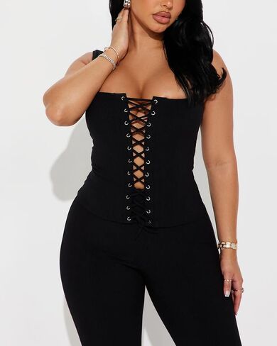 2 Piece Sets for Women Sexy Ribbed Crop Tops High Waist Bodycon Capri Pants Womens Summer Outfits Clubwear in Kuwait