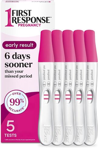 First Response Early Result Pregnancy Test, 5 Count Pack of 1 in Saudi Arabia