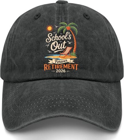 Schools Out Forever Retirement 2026 Retired Hats for Men Cool Washed Distressed in Saudi Arabia