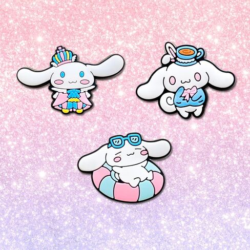 9Pcs Cartoon Shoe Decoration Charms for Clog Sandals, Cute Shoe Accessories Charms for box (White) in Saudi Arabia
