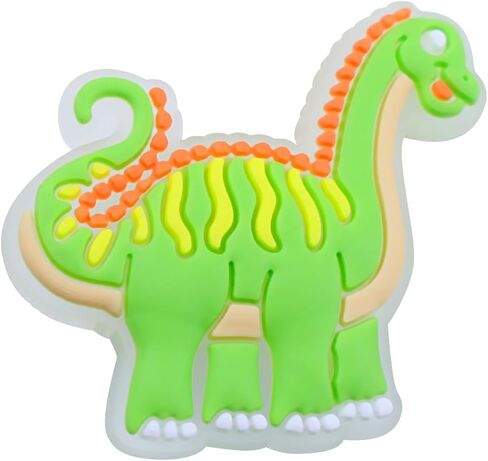 Glow in Dark Dinosaur Shoe Charms for Clog Slides Sandals, Cute Shoes Decoration Fluorescent Dinosaurs Themed Party Favor in Saudi Arabia