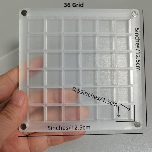 2 Pieces Mini Shell Display Box,Seashell Display Box,Acrylic Boxes for Display,Small Shells for Crafts Display Case,Shadow Boxes Display Cases for Seashell Starfish,Bead,Nail,Trinket (36 Grid) in Saudi Arabia