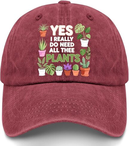 Yes I Really Do Need All These Plants Hats for Womens Stylish Washed Distressed in Saudi Arabia