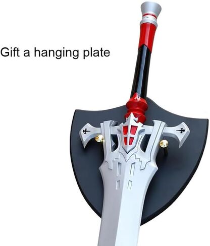 51 inches/43 inches in Two Sizes, Handmade Metal Sword Greatsword Fantasy Clive Rosfield Sword, Stainless Steel, with Hanging Plate, Suitable for Role-Playing Weapons and Collection Display in Saudi Arabia