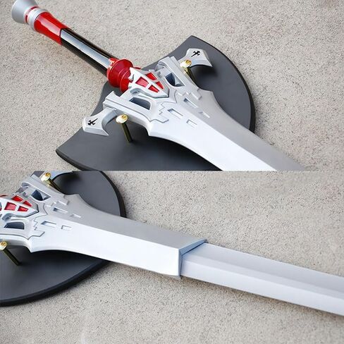 51 inches/43 inches in Two Sizes, Handmade Metal Sword Greatsword Fantasy Clive Rosfield Sword, Stainless Steel, with Hanging Plate, Suitable for Role-Playing Weapons and Collection Display in Saudi Arabia