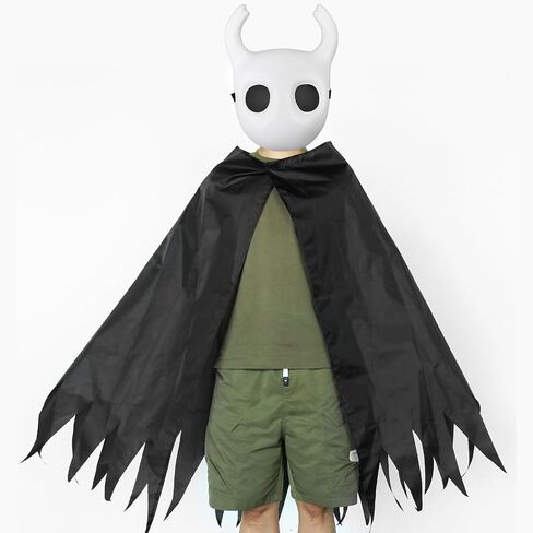 3 PCS Knight Mask with Prop Sword and Black Cloak Halloween Costume Cosplay Outfit Set for Adults, Costume Accessory for Party Dress Up in Saudi Arabia