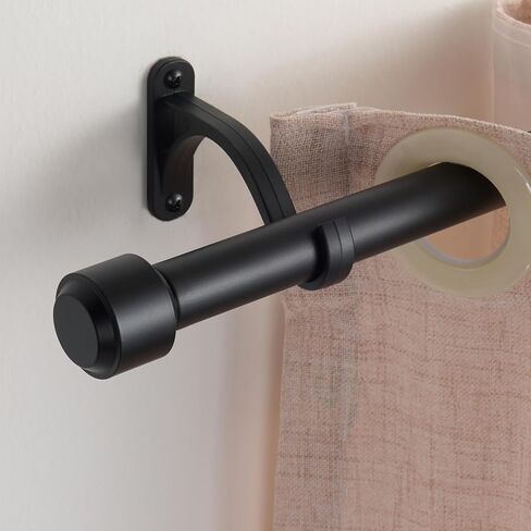Curtain Rods, Non-Adjustable Drapery rod for Window, 1IN Diam 120INCH/10 Foot Fixed Length Rod with Aluminum End Caps and Brackets, Warm Gold in Saudi Arabia