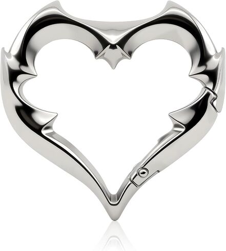 Gothic-style Carabiner Keychain, Devil Heart Keychain, Y2K Heart-shaped Carabiner, Fashion Belt Buckle, Clip-on Keychain Suitable For Keys, Car Keys, Bags, And Outdoor Gear （ 2.75 Inches ） in Saudi Arabia