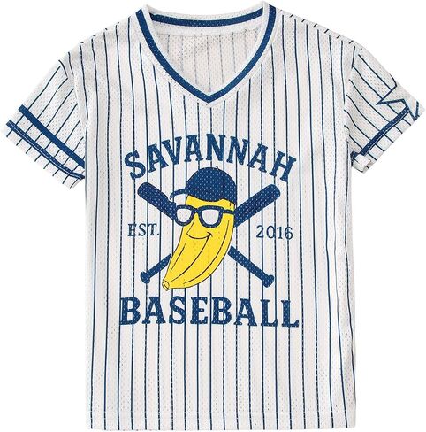 CM C&M WODRO Toddler Kid Baseball Jersey Shirt Boy Girl Funny Banana T-Shirt V Neck Baseball Team Graphic Tee Game Day Tops in Kuwait