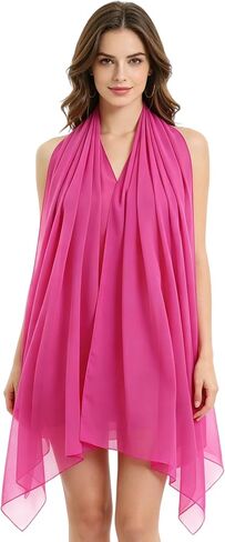 Large Solid Chiffon Scarf Shawl Headscarf For Women Soft Wraps for Evening Dresses Silky Scarf Sun Protection Scarve in Saudi Arabia