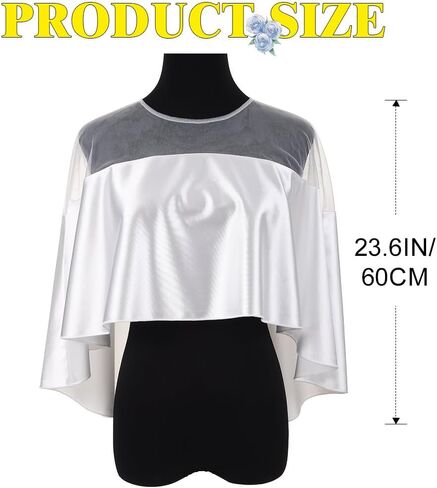Women's Shawl and Wraps for Evening Dresses White Cape in Saudi Arabia