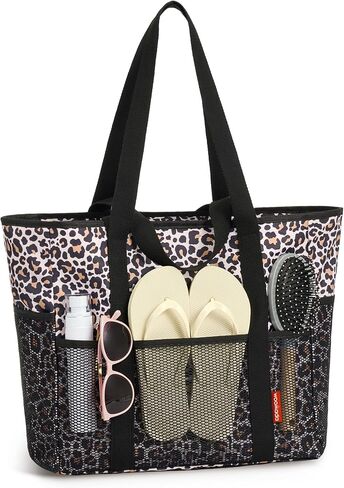 WOOMADA Large Mesh Beach Tote -Tote Bag for Towels & Vacation Essentials in Saudi Arabia
