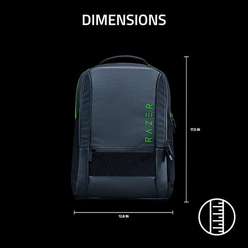 Razer Rogue V4 16" Gaming Laptop Backpack — Tear & Water Resistant Exterior, Shockproof Sleeve Fits Up to 16 inch Laptops, Ergonomic Comfort, Made with Recycled Material, Padded Shoulder Straps in Kuwait