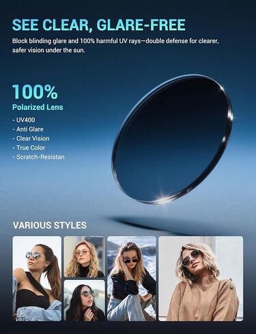 TIJN Olisa Retro Oval Sunglasses for Women & Men – Polarized UV400 Protection, Lightweight Stylish Frame, Trendy Sun Glasses in Kuwait