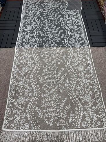 Women's Net Sequin Embroidery Sequence Saree Work With Unstitched Blouse Piece in Kuwait