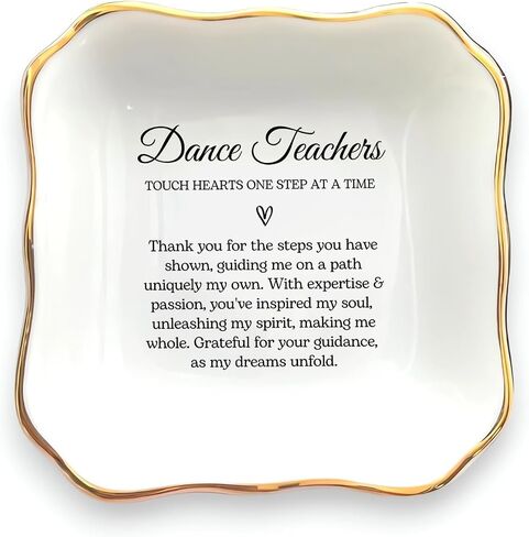 Dance Teacher Gift, Dance Teacher Thank You Gift, Ring Dish, Dance Recital Gift, Teacher Appreciation, Gift for Mentor, Dance Instructor Gift, Ballet Teacher Gift, Dance Teacher Presents in Saudi Arabia