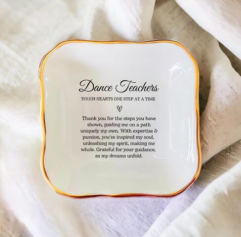Dance Teacher Gift, Dance Teacher Thank You Gift, Ring Dish, Dance Recital Gift, Teacher Appreciation, Gift for Mentor, Dance Instructor Gift, Ballet Teacher Gift, Dance Teacher Presents in Saudi Arabia