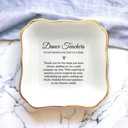 Dance Teacher Gift, Dance Teacher Thank You Gift, Ring Dish, Dance Recital Gift, Teacher Appreciation, Gift for Mentor, Dance Instructor Gift, Ballet Teacher Gift, Dance Teacher Presents in Saudi Arabia
