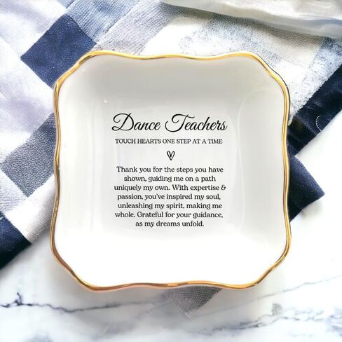 Dance Teacher Gift, Dance Teacher Thank You Gift, Ring Dish, Dance Recital Gift, Teacher Appreciation, Gift for Mentor, Dance Instructor Gift, Ballet Teacher Gift, Dance Teacher Presents in Saudi Arabia