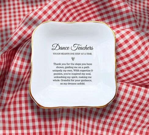 Dance Teacher Gift, Dance Teacher Thank You Gift, Ring Dish, Dance Recital Gift, Teacher Appreciation, Gift for Mentor, Dance Instructor Gift, Ballet Teacher Gift, Dance Teacher Presents in Saudi Arabia