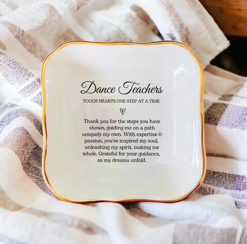 Dance Teacher Gift, Dance Teacher Thank You Gift, Ring Dish, Dance Recital Gift, Teacher Appreciation, Gift for Mentor, Dance Instructor Gift, Ballet Teacher Gift, Dance Teacher Presents in Saudi Arabia