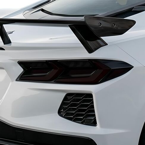BOGAR TECH DESIGNS Precut For Chevrolet Corvette C8 2020-2025 Full Rear Taillight Tail Light Tint Kit, Dark Smoke in Saudi Arabia