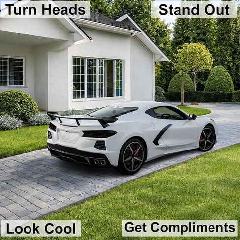 BOGAR TECH DESIGNS Precut For Chevrolet Corvette C8 2020-2025 Full Rear Taillight Tail Light Tint Kit, Dark Smoke in Saudi Arabia