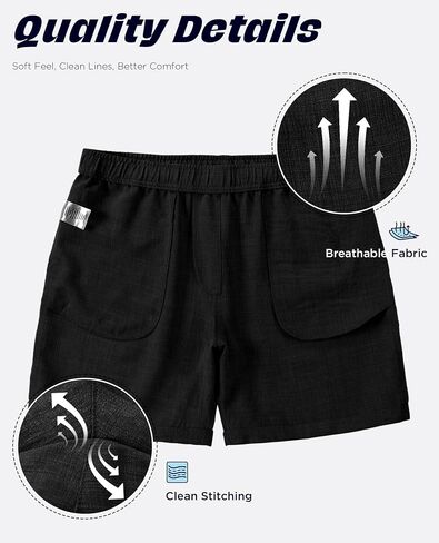 Casual Shorts for Men 7 Inch Casual Solid Men's Chino Shorts Relaxed Fit for Travel Beach in Saudi Arabia